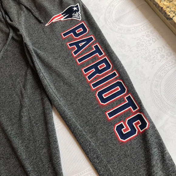 NFL Team Apparel Women’s Size L Grey Flannel Sweatpants New England Patriots - Picture 10 of 16